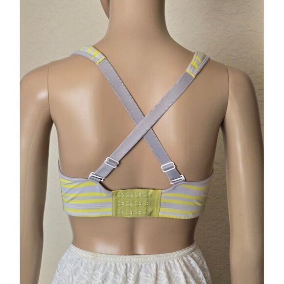 Lululemon Athletica Ta Ta Tamer multicolor Striped full Support Sports bra 32DD - Picture 4 of 6